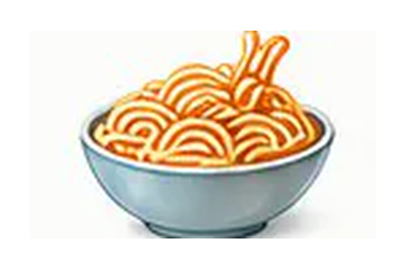 Ilustração de macarrão
